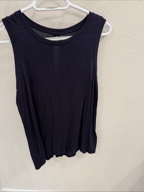 Halogen Black Scoop Neck Tank Top